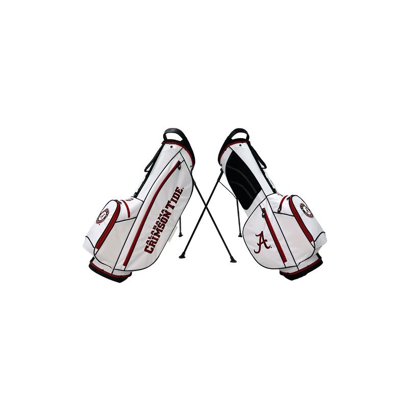 Bridgestone 2019 Collegiate University NCAA 9 In 4 Way Stand Lightweight Golf Bag with Carry Handle, Alabama