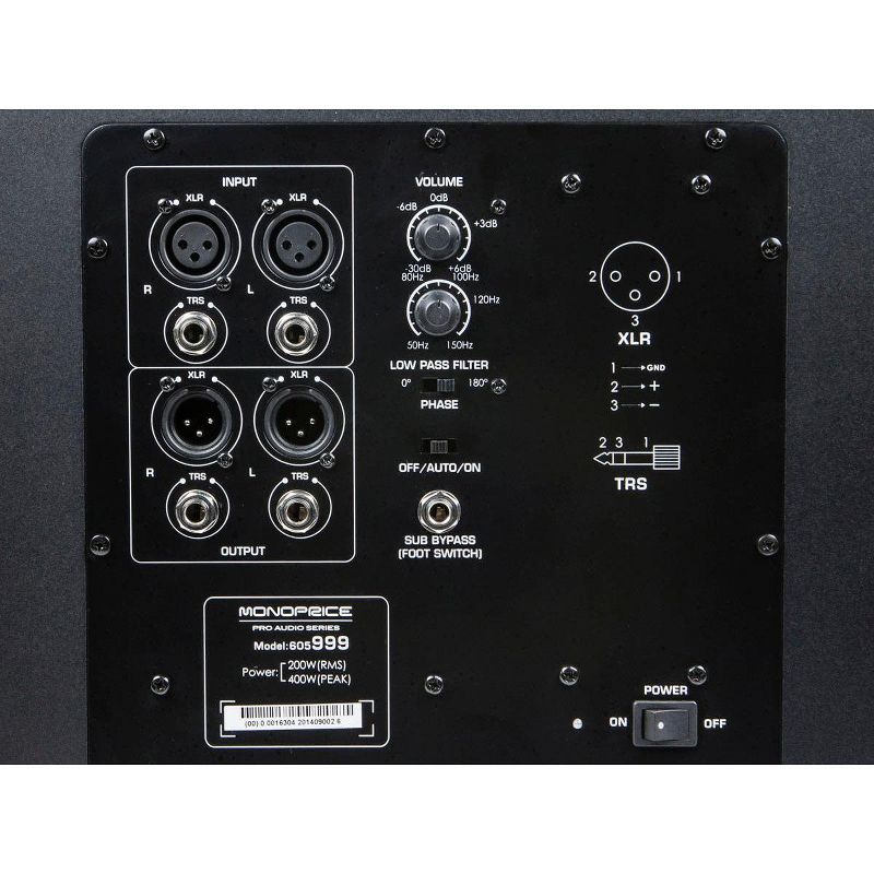 Monoprice 10in Powered Studio Multimedia Subwoofer