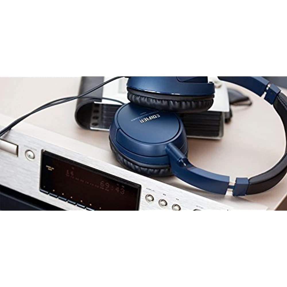 Edifier H840 Audiophile Over-The-Ear Headphones - Hi-Fi Over-Ear Noise-Isolating Closed Monitor Music Listening Stereo Headphone - Blue