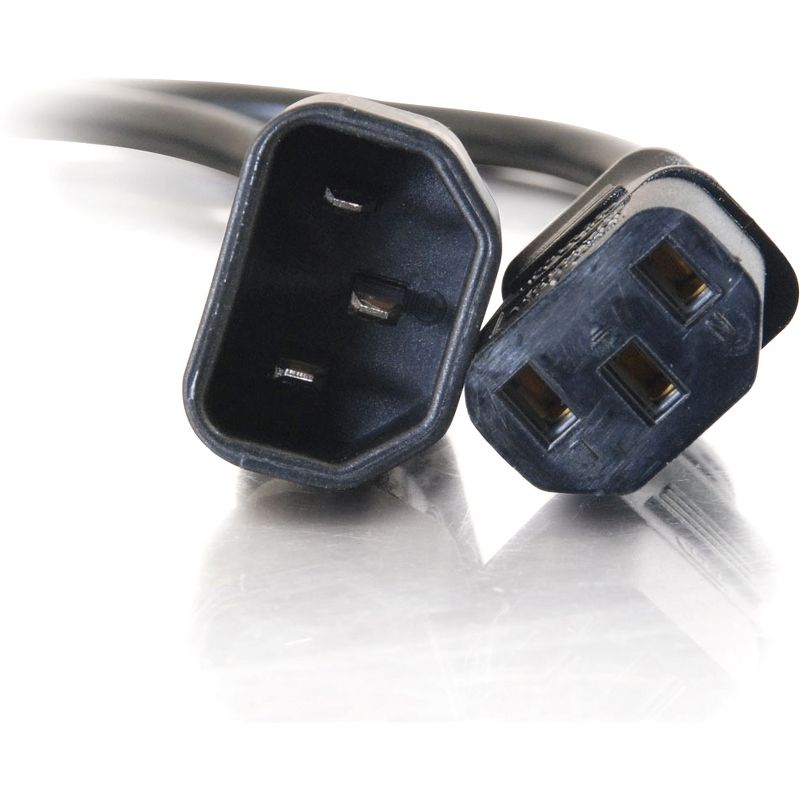 C2G 1ft 18 AWG Computer Power Extension Cord (IEC320C14 to IEC320C13) - 1ft
