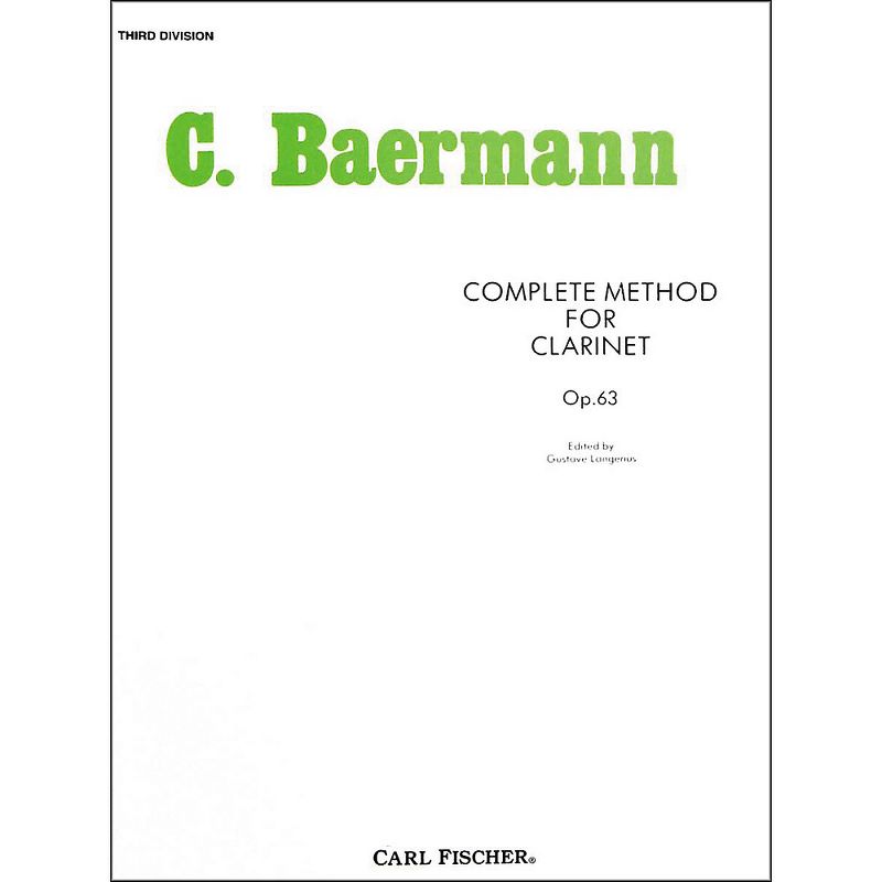 Carl Fischer Complete Method For Clarinet - 3rd Division