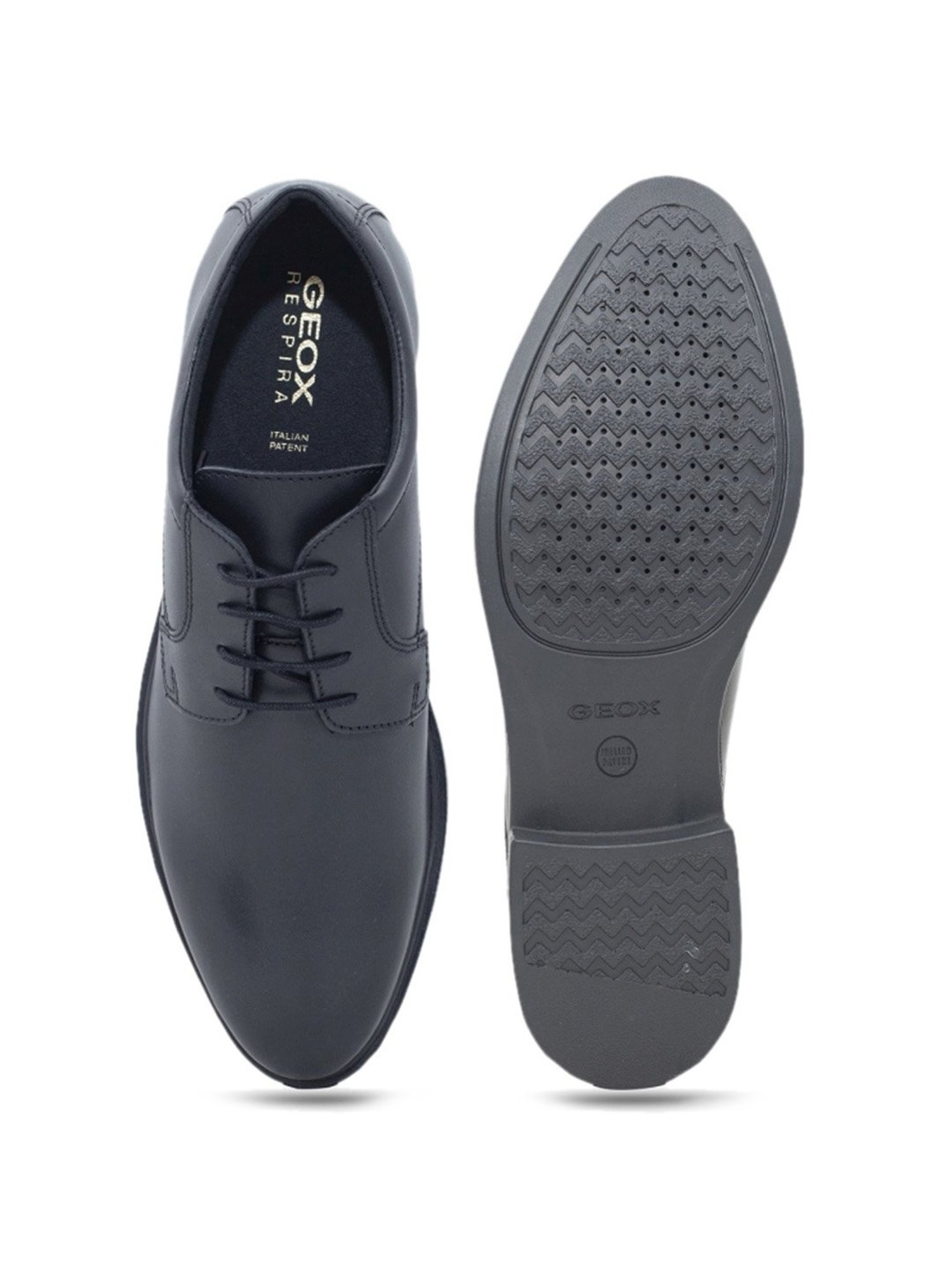 Geox Men's U Gladwin Black Derby Shoes