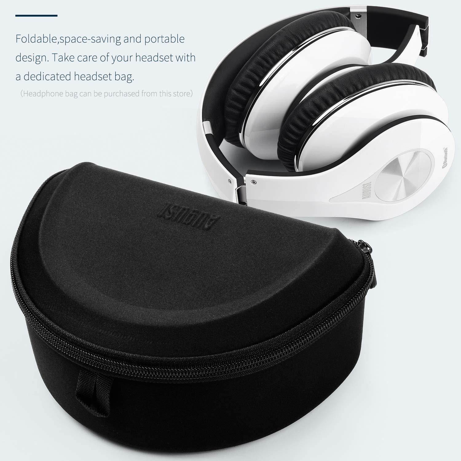 August EP640 Bluetooth Wireless Stereo Headphones with NFC and aptX - White