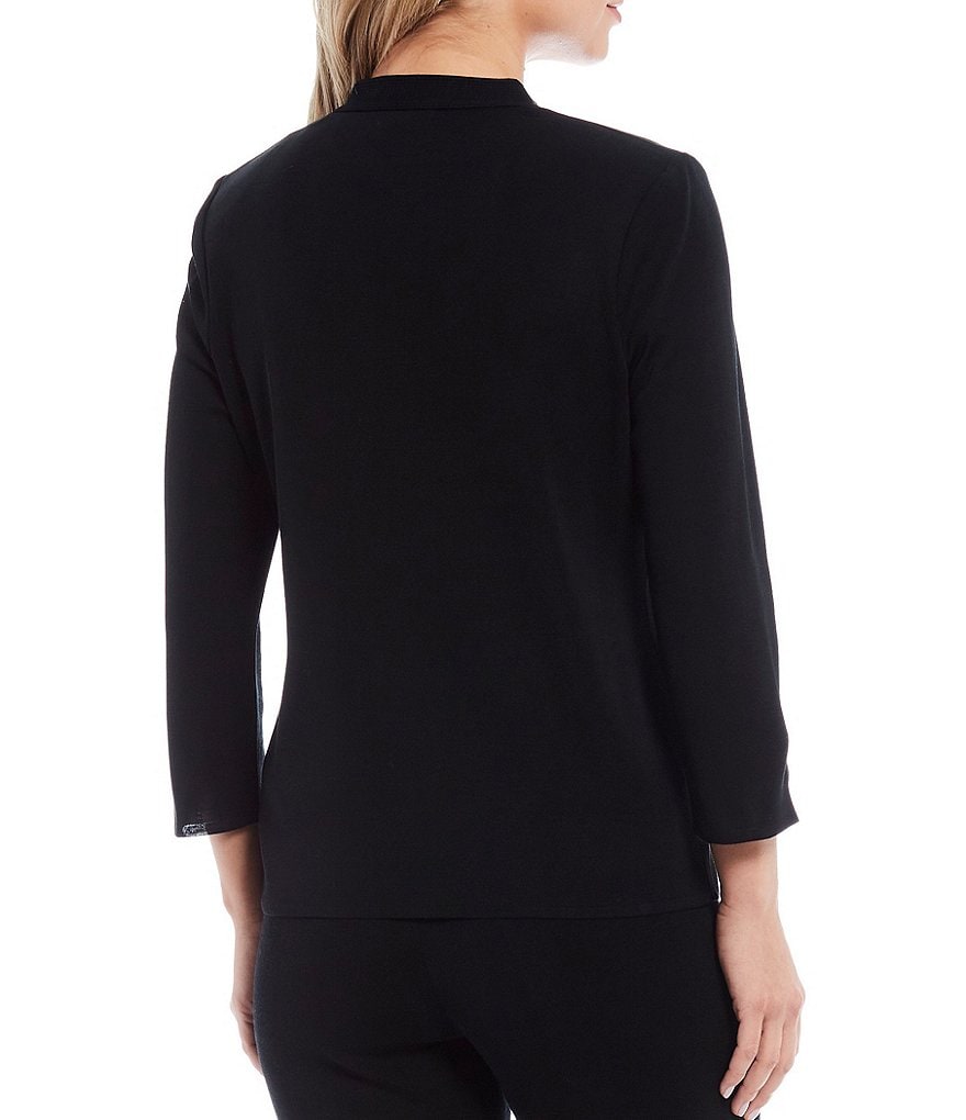 Ming Wang Bracelet Sleeve Embroidery Mandarin Jacket