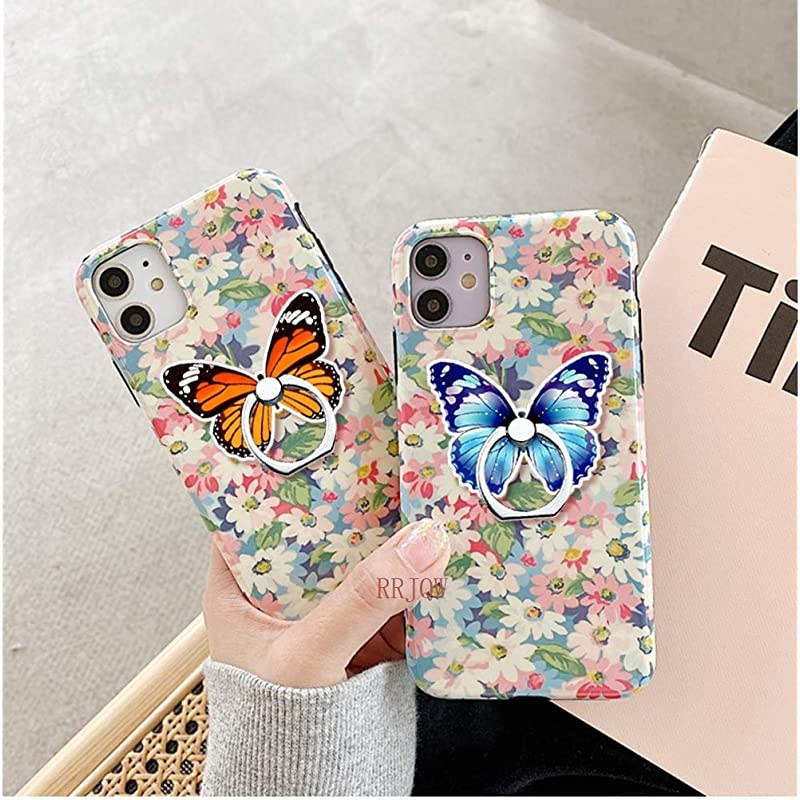 Ring Holder Stand,Butterfly Ring Stand Holder 360 Rotation Finger Ring Grip Stand for Cellphones,Smartphones and Tablets