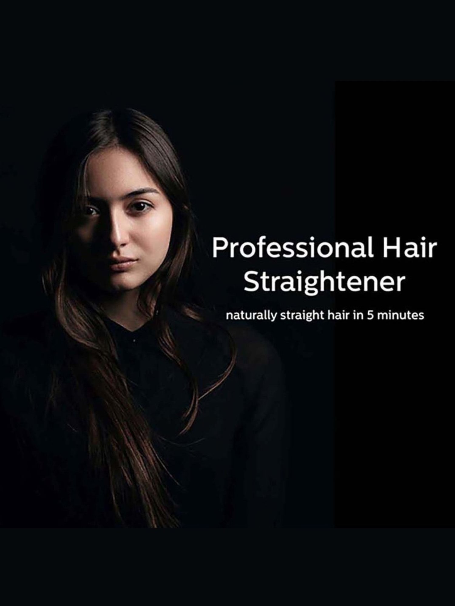 Nova NHC-522CRM Professional Hair Straightener (Black)