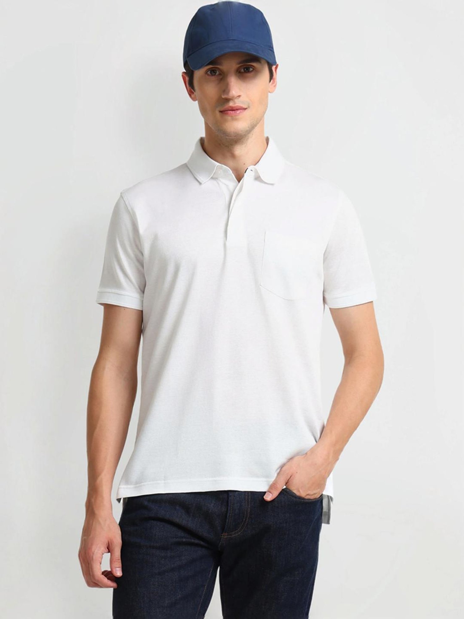 Arrow White Regular Fit Polo T-Shirt