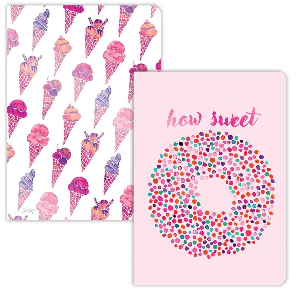 SKYZ by LANG,  How Sweet 2-Pack Journal Set by Cat Coquillette