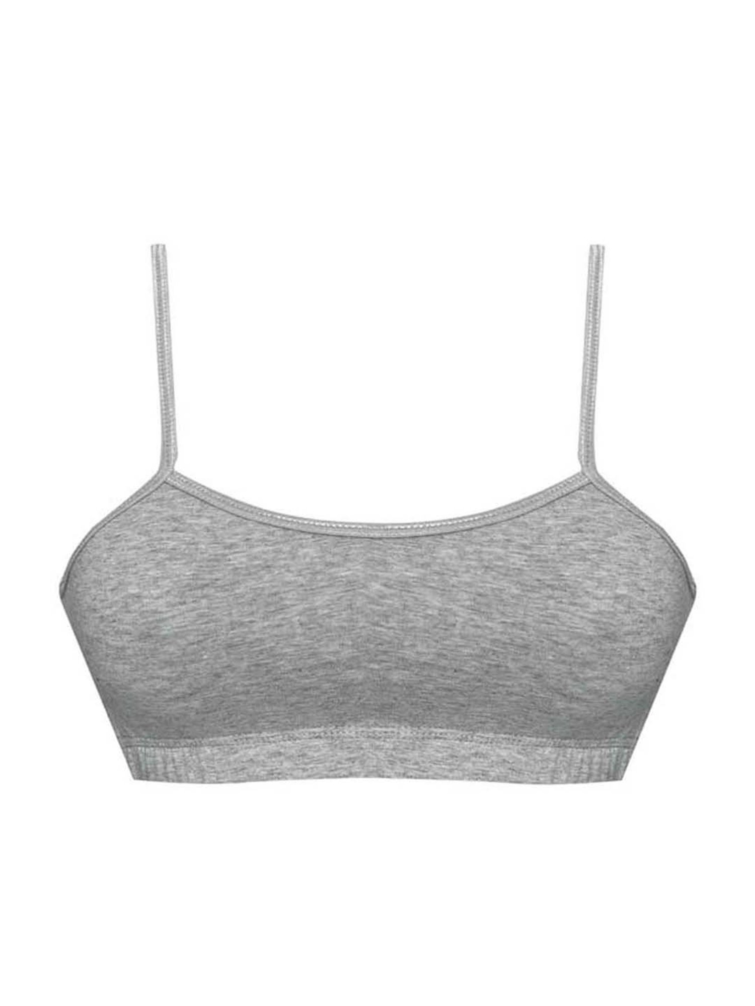 Tiny Bugs Kids Grey Cotton Sports Bra