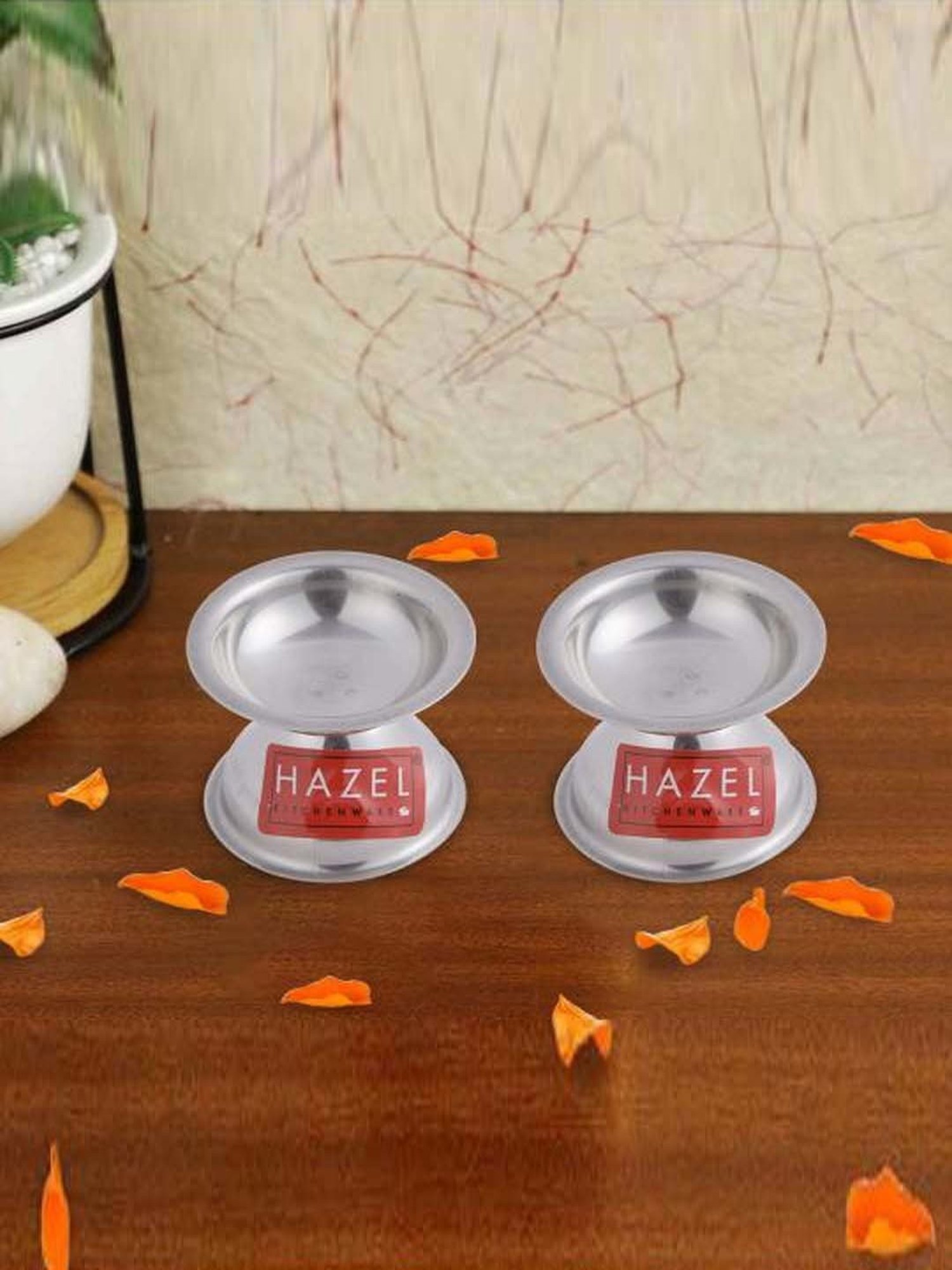 eCraftIndia Golden Handcrafted Engraved Palm Buddha Decorative Showpiece