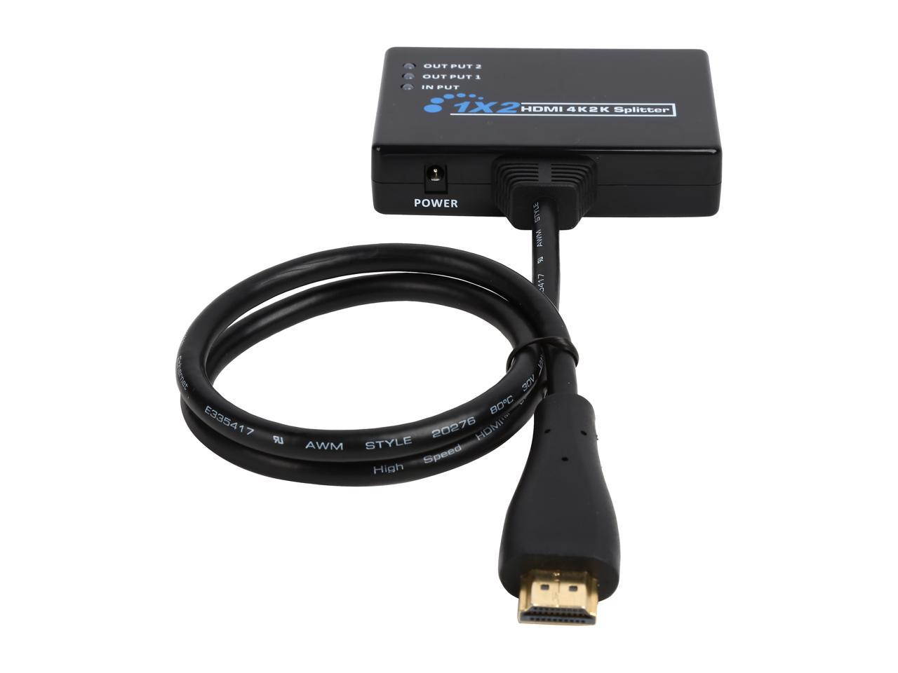 SA HMSP102KT Pigtail 1 x 2 HDMI 4K2K Amplifier Splitter Full 3D