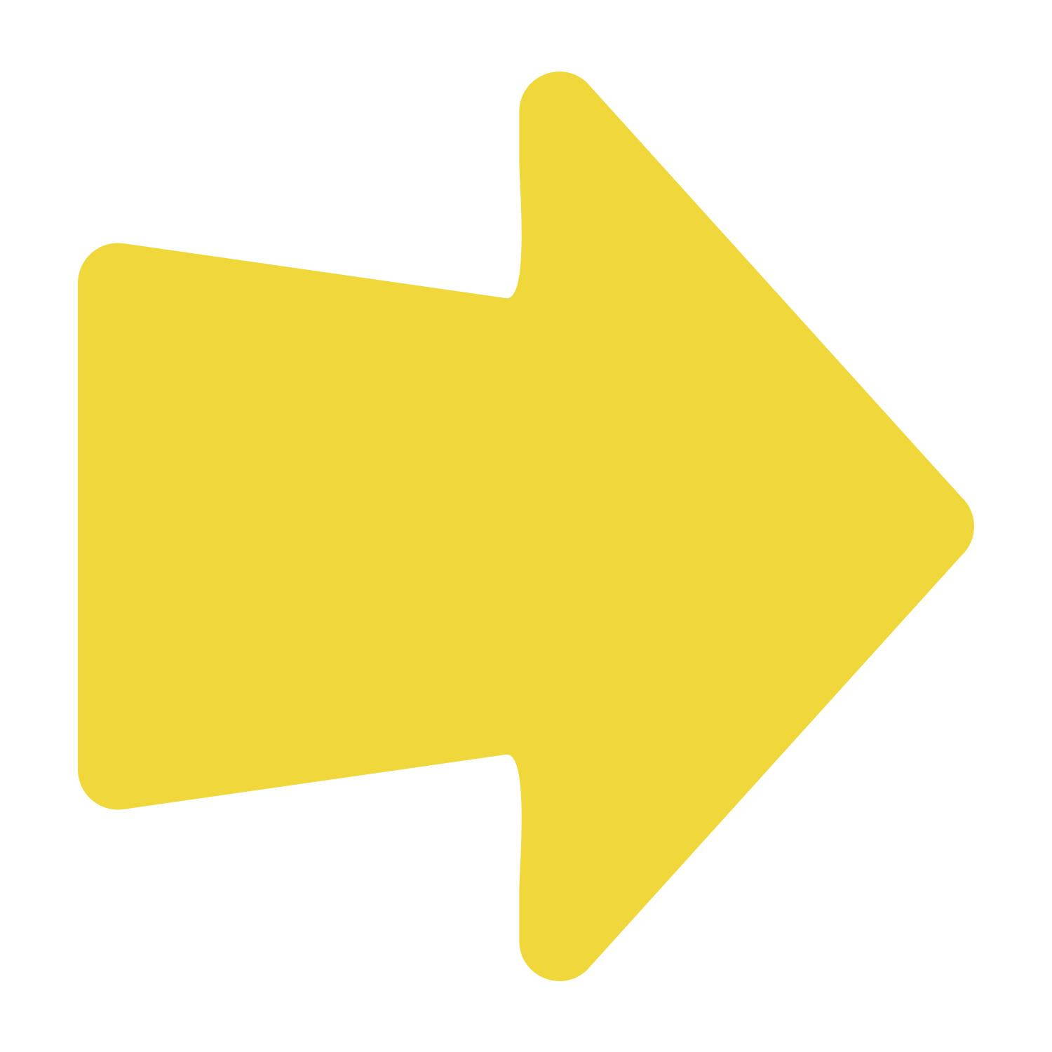 LiteMark 4 Inch Orange Round Arrow Decals - Pack of 18