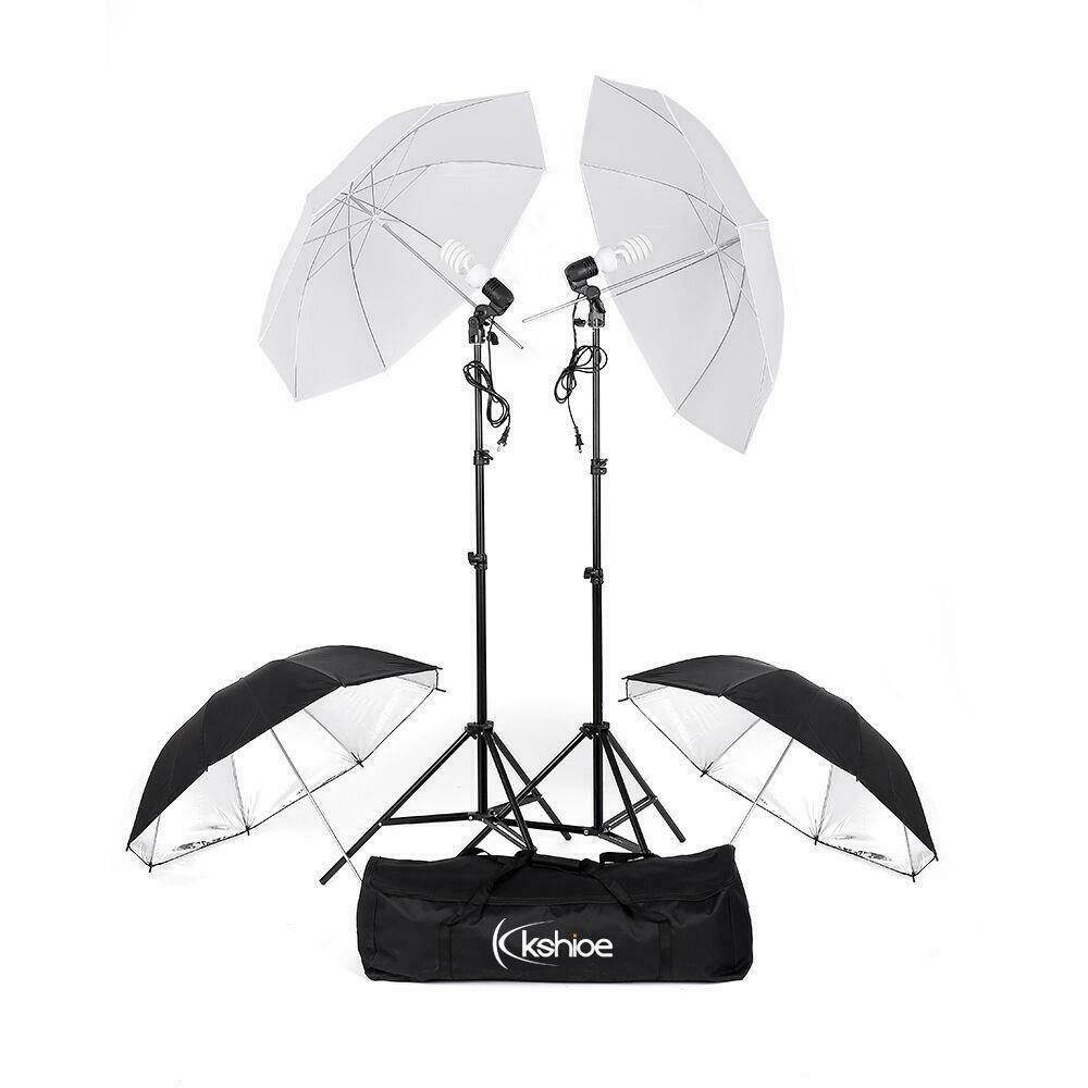 Hot Photo Video Studio White Umbrella Reflector Photography Stand Lighting Kit