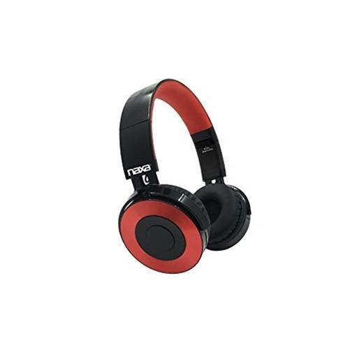 Naxa NE-974 Metro Wireless Headphones, Red
