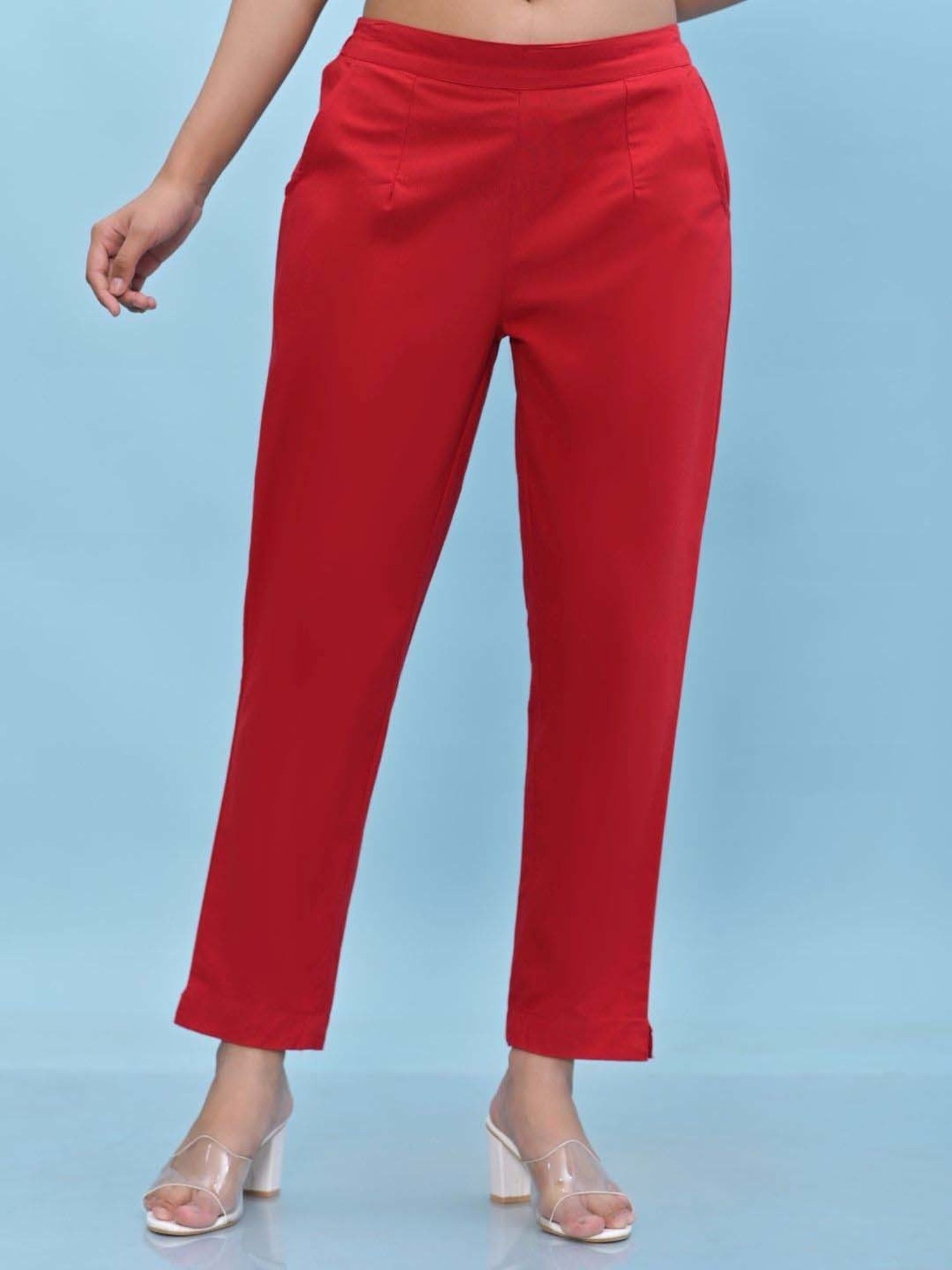 Juniper Red Cotton Pants