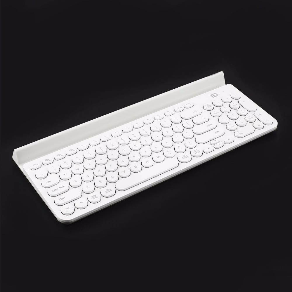 FD Fashion Multi-Platform Tablet Wireless Bluetooth keyboard With 96 Keys and Tablet Stand for Smart Phone/PC