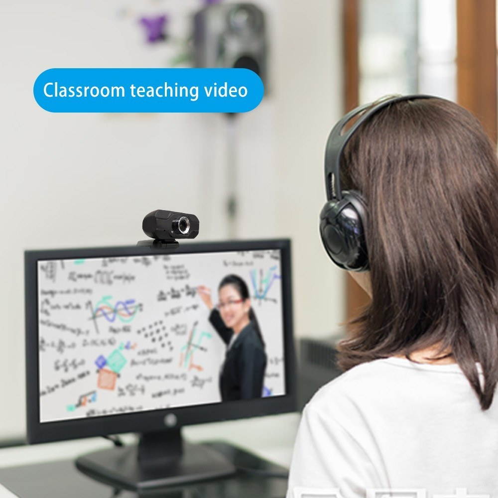 1080P Webcam USB Camera Video High Definition Web Cam with Mic for Online Studying Meeting Calling