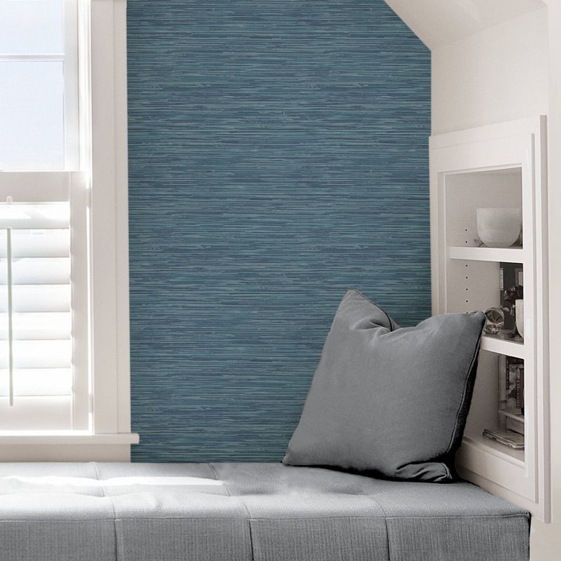 Brewster Sisal Midnight Peel and Stick Wallpaper