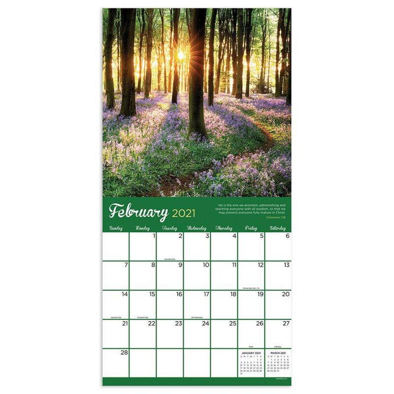 TF Publishing,  Paths to God Wall Calendar 2021