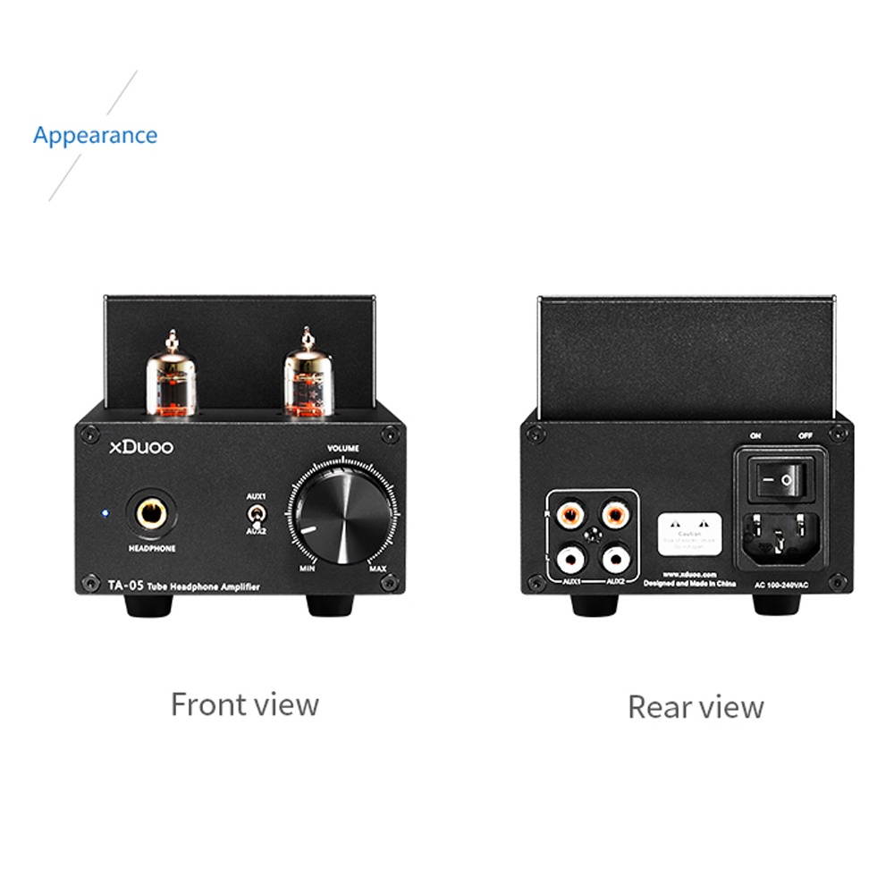 XDuoo TA-05 Hi-Fi Vacuum Tube Headphone Amplifier High-quality Stereo Sound for Music Enthusiasts