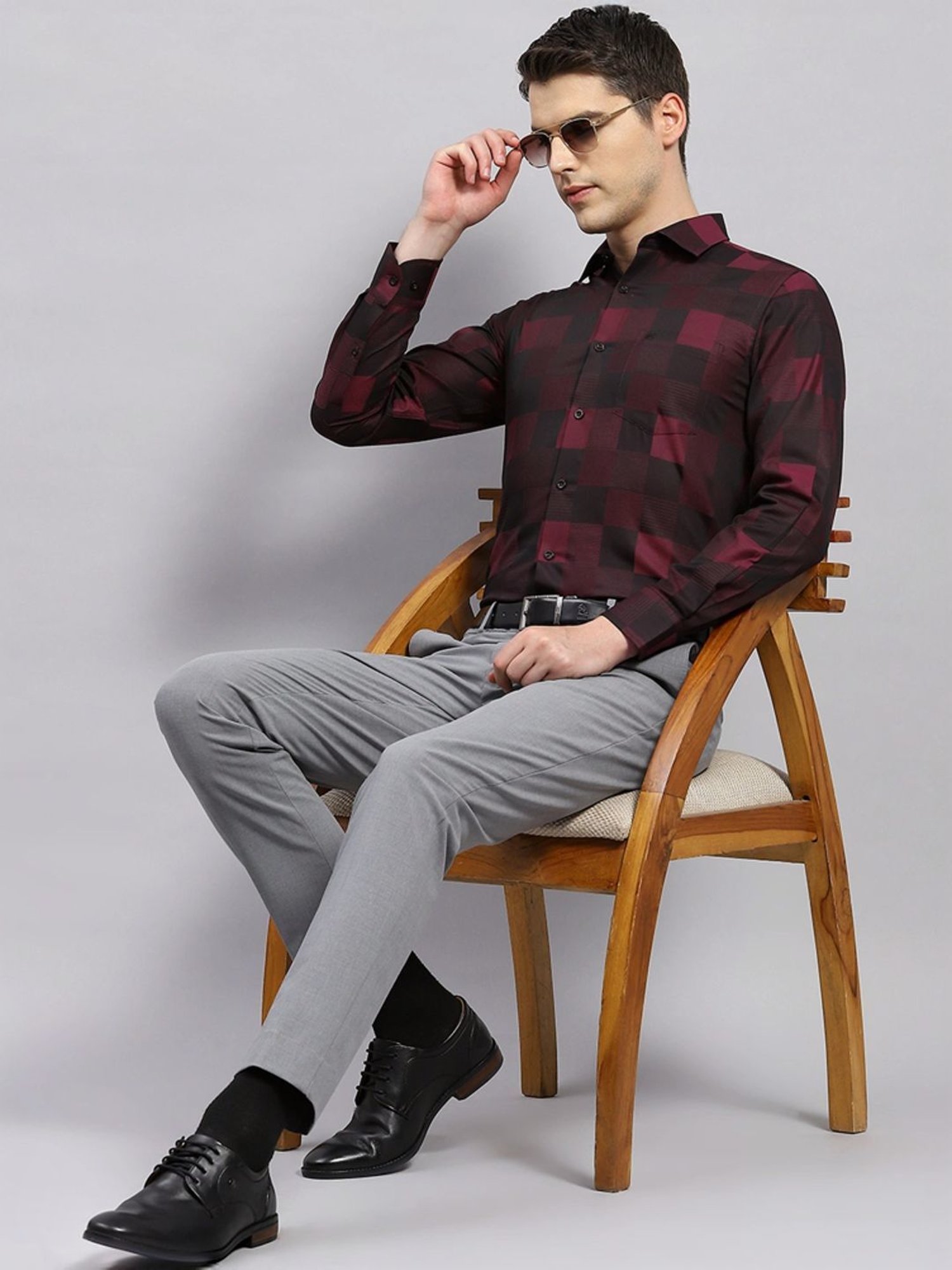 Arrow Sport Dark Green Cotton Slim Fit Shirt