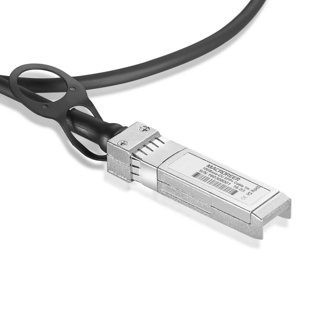 Macroreer 10GBASE SFP+ Direct Attach Copper Twinax Cable 0.5m  Passive Force10 CBL-10GSFP-DAC-0.5M Compatible