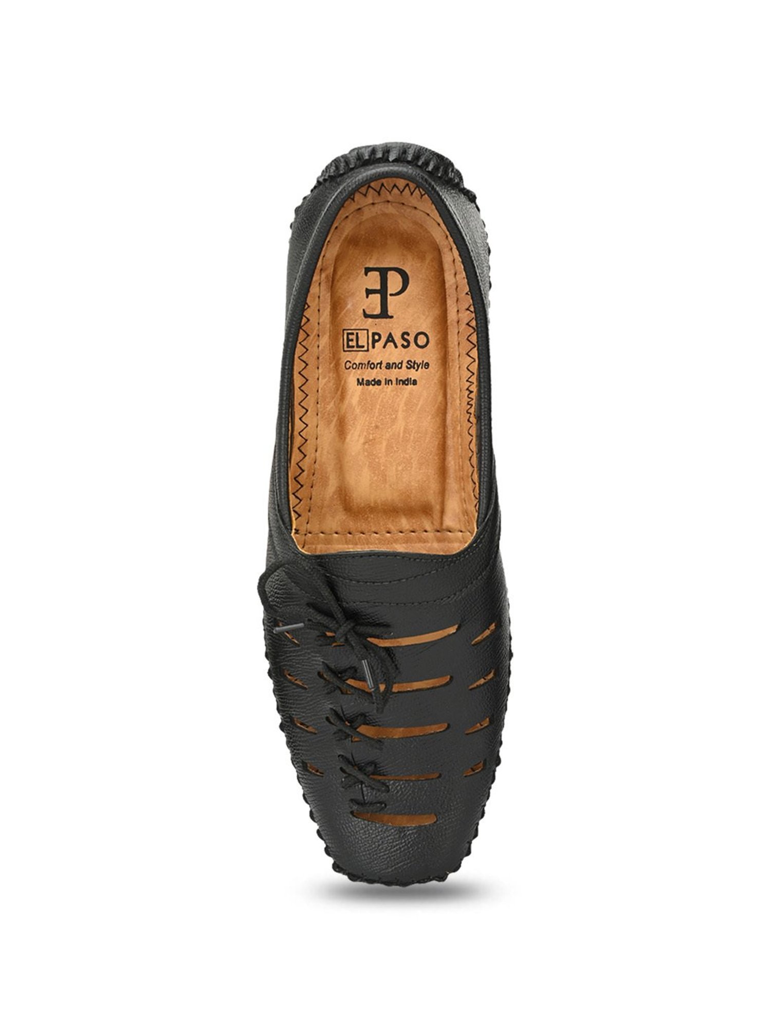 El Paso Men's Black Ethnic Juttis