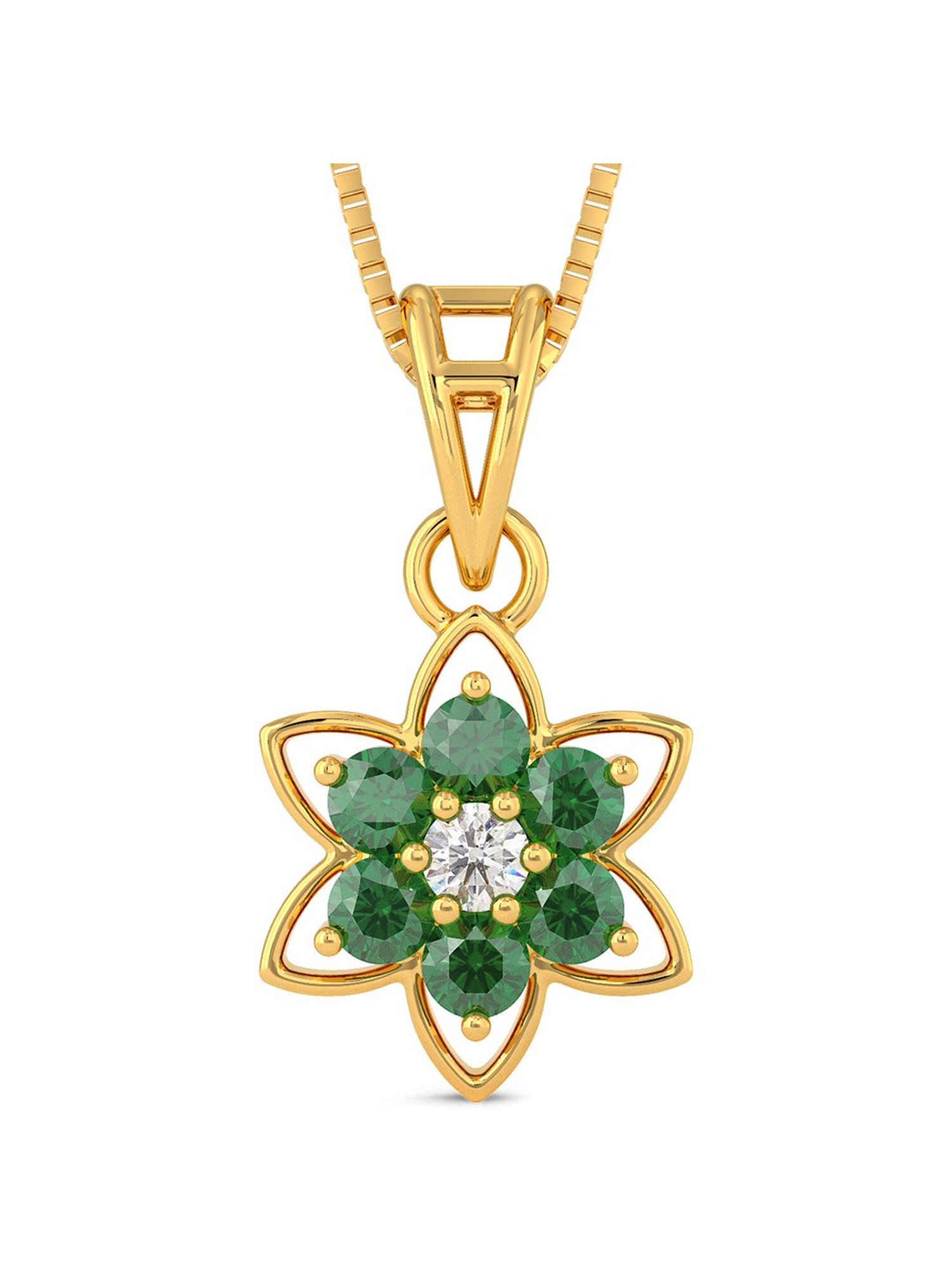Joyalukkas 22k Gold Floral Pendant Set for Women