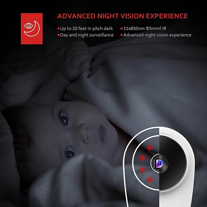 1080P FHD Baby Monitor Pet Camera 24G Wireless Indoor Home Security Camera with TwoWay Audio Motion Detection Night Vision for BabyPetNannyElderly Compatible with iOS amp Android System