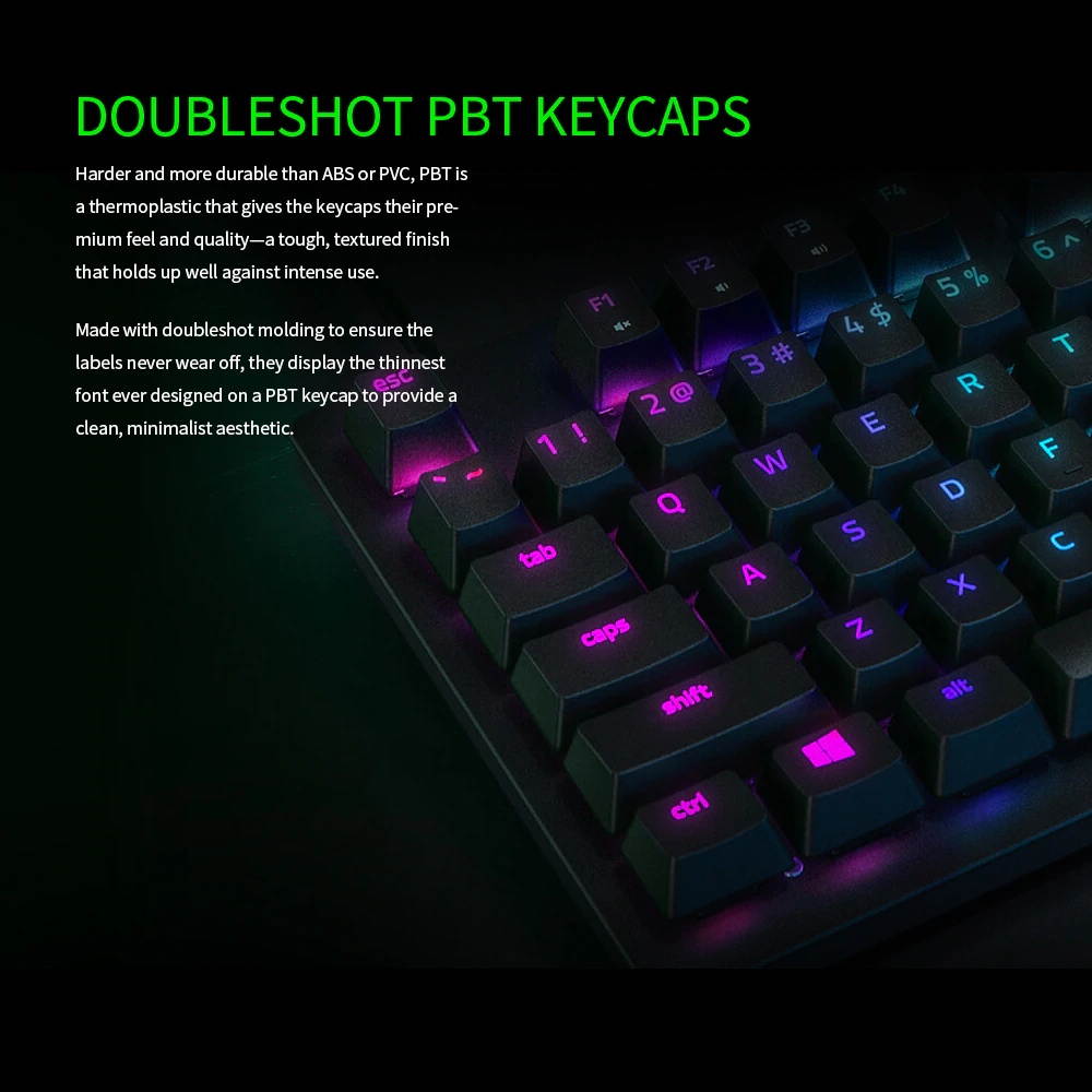 1PCS  Huntsman Tournament Edition Mechanical Keyboard Linear Optical Switch Gaming 87 Keys RGB Backlight Wired Keyboard