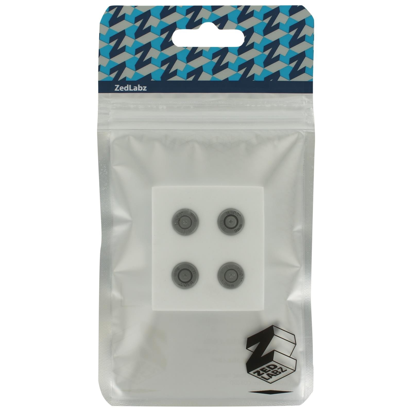 ZedLabz aluminum metal action bullet button set for Sony PS4 controllers - gun grey