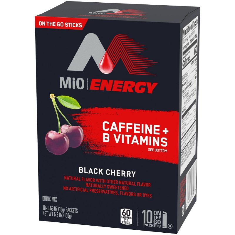 MiO Energy Black Cherry Drink Mix - 10pk/0.53oz Packets