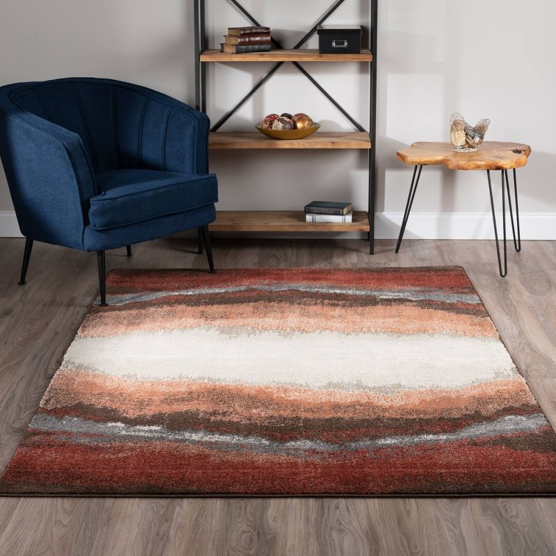 9'6"X13' Cinnamon Wave Woven Area Rug - Addison Rugs