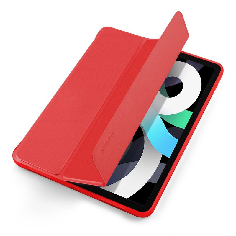 Insten - Tablet Cover Case Compatible with iPad Air 4 10.9 2020, Magnetic Auto Wake/Sleep, Soft Slim Lightweight, Red