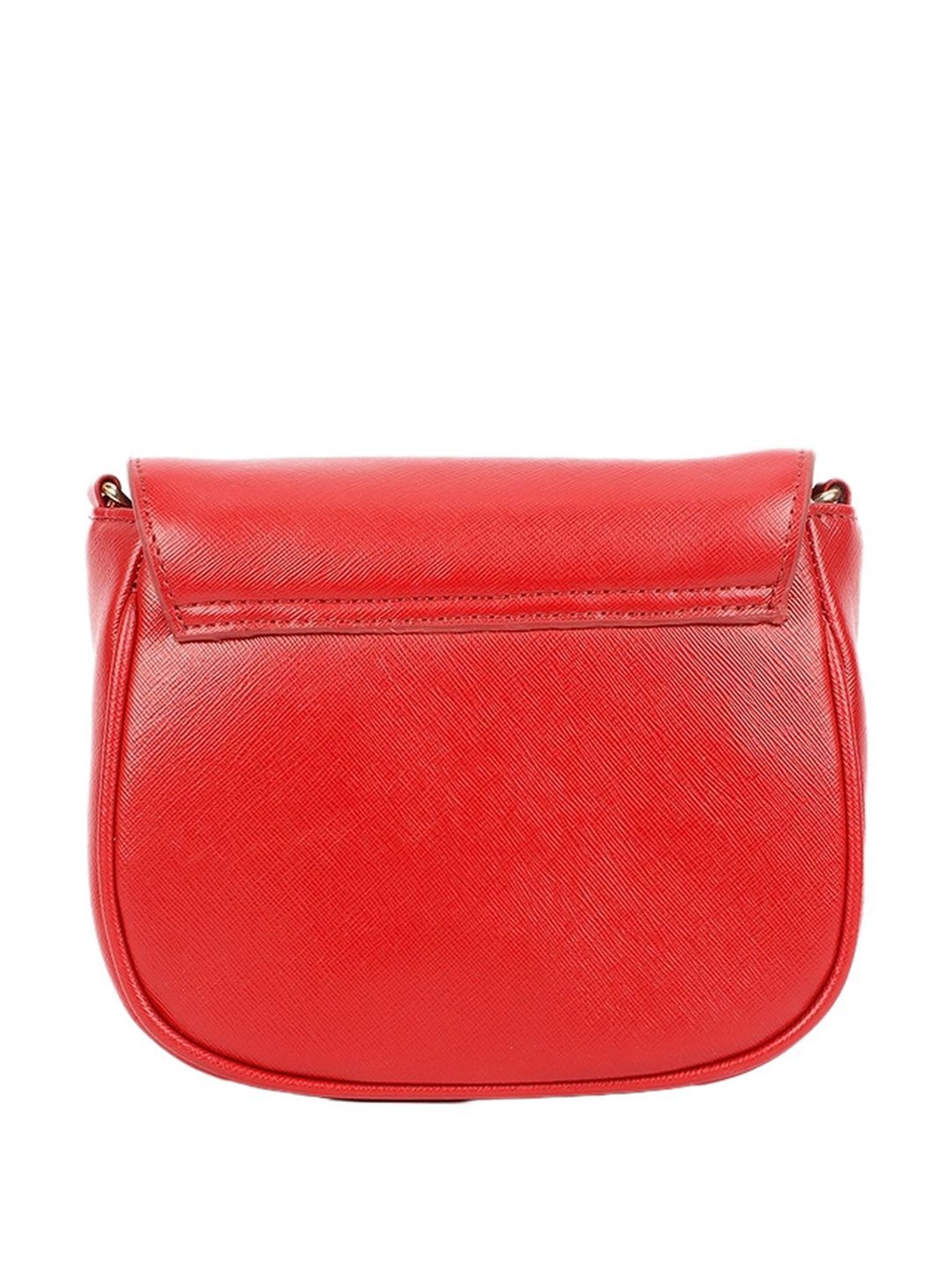 Carlton London Red Embellished Medium Sling Handbag