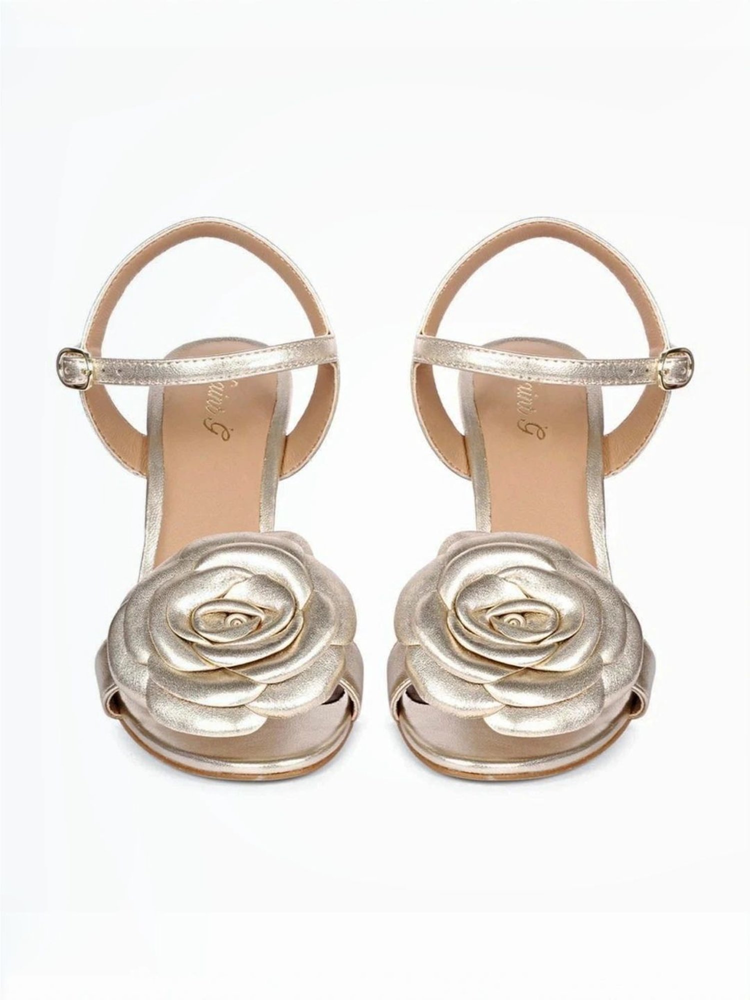 Saint G Women's Veronique Platin Ankle Strap Sandals