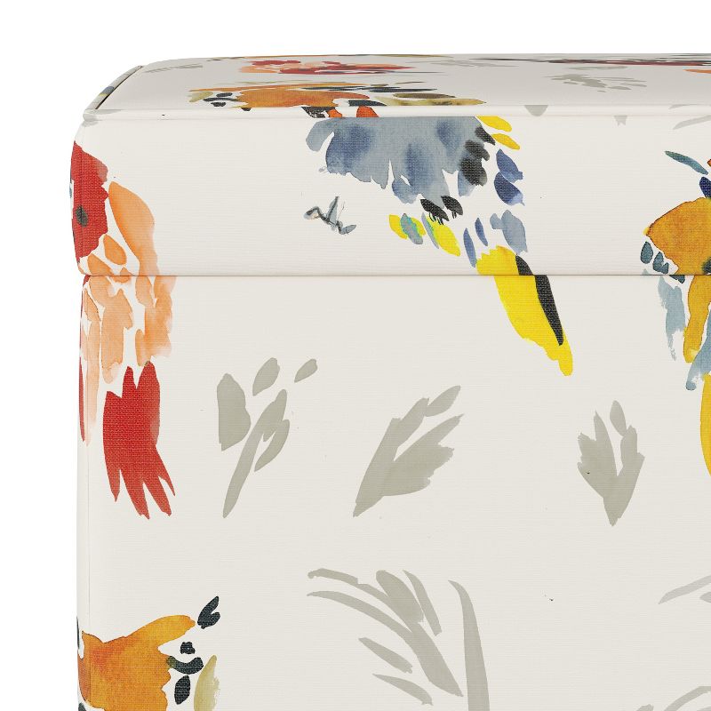 Pattern Fairland Square Storage Ottoman Multi Bird Print - Threshold™