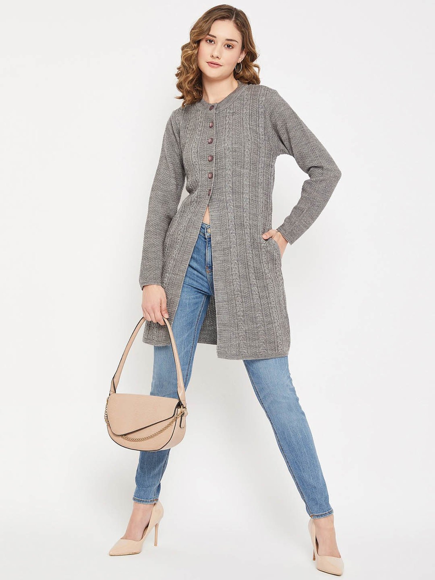 Cantabil Grey Cardigan
