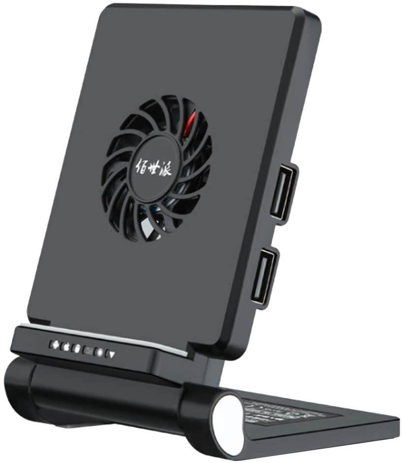 MagiDeal One Hand RGB Gaming Keyboard and Backlit Mouse Combo, Single Hand Mechanical Feeling Keyboard with Wrist Rest Support, Gaming Keyboard Set - Cooling Bracket