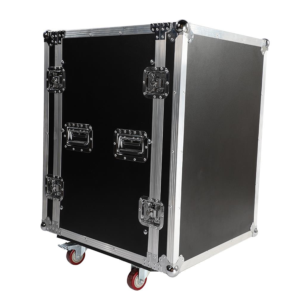 19" Space Rack Case Double Door 16U DJ Mixer Cabinet for Audio Equipment
