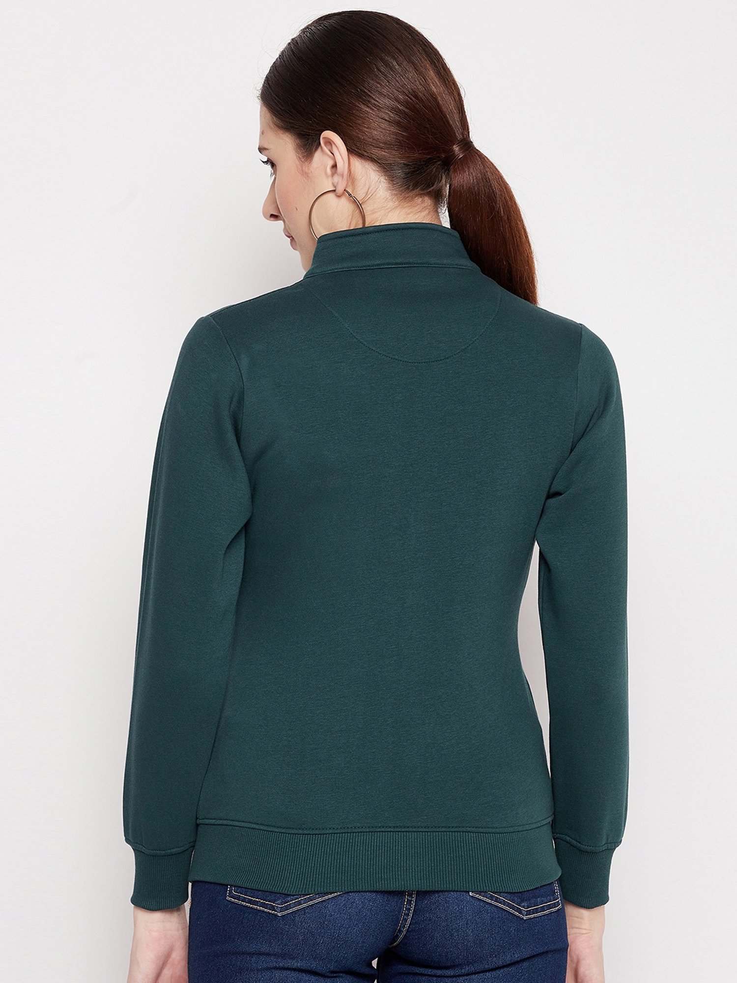 Duke Teal Blue High Neck Sweatshirt