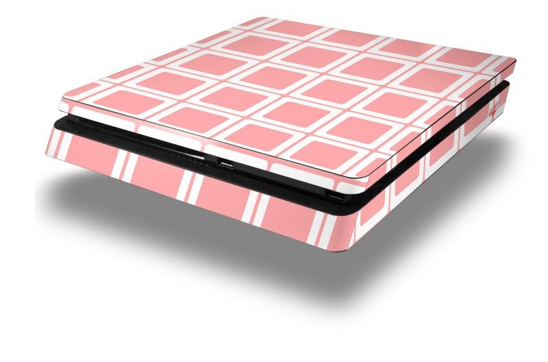 Squared Pink Skin fits Sony PS4 Slim Gaming Console
