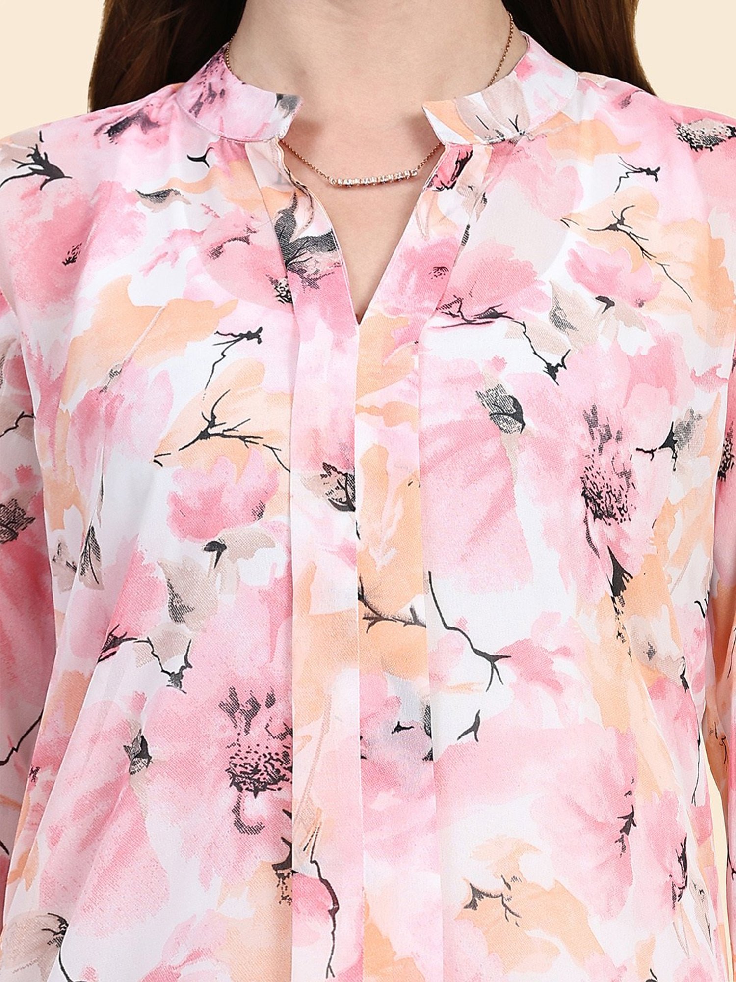 KERI PERRY Pink Printed Top