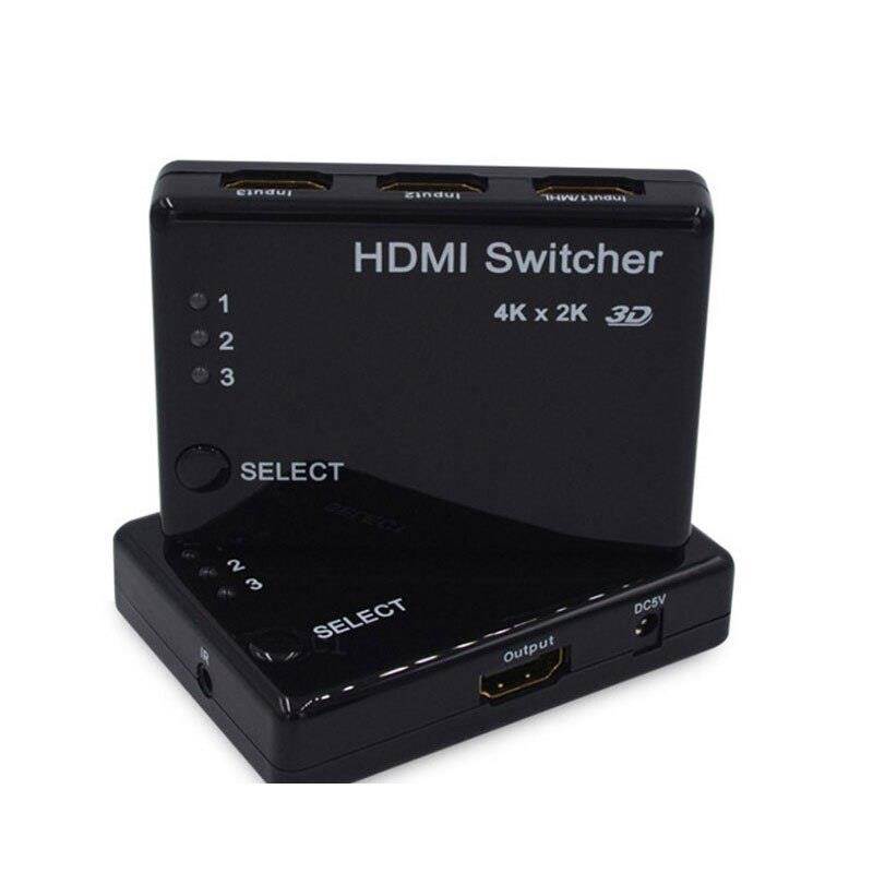 HDMI 3 in 1 switch supports 4k * 2k 3D mobile phone connected to the TV display converter