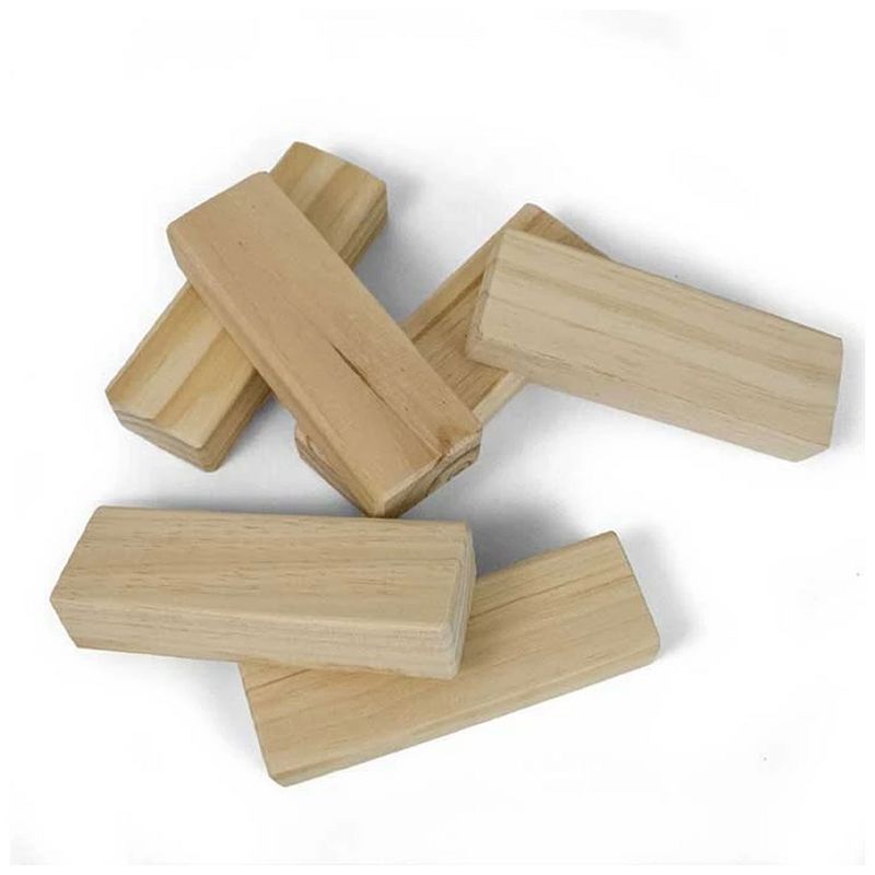 YardGames Giant Tumbling Timbers Wood Stacking Game with 56 Natural Pine Blocks