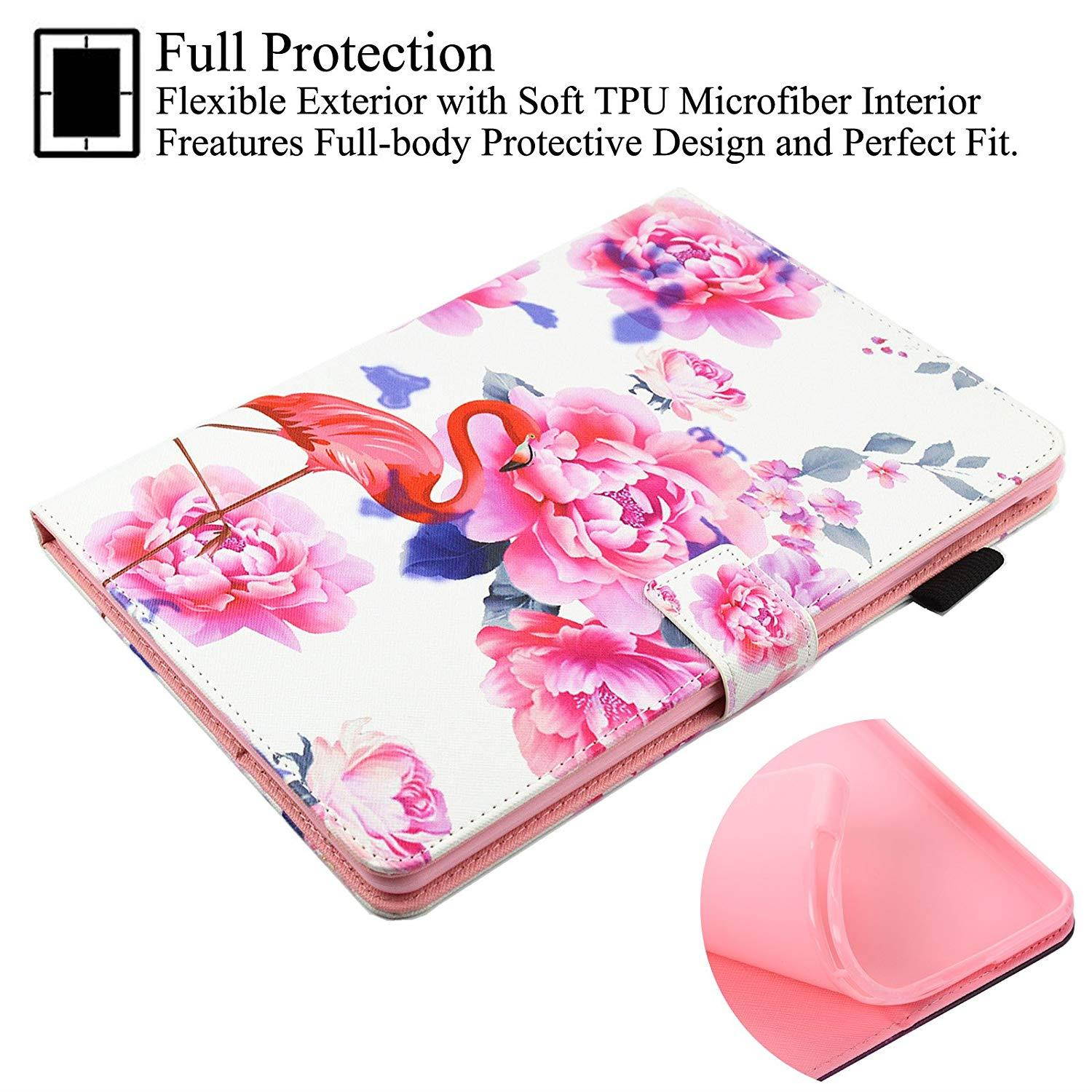 iPad mini 1/2/3 Case,Artyond Card Slot Case [Anti-slip Stripe] Smart Magnetic Cover With [Auto Wake/Sleep Feature] Stand Wallet Soft Micro Fiber TPU Leather Case For Apple iPad mini 1 2 3(Flamingo)