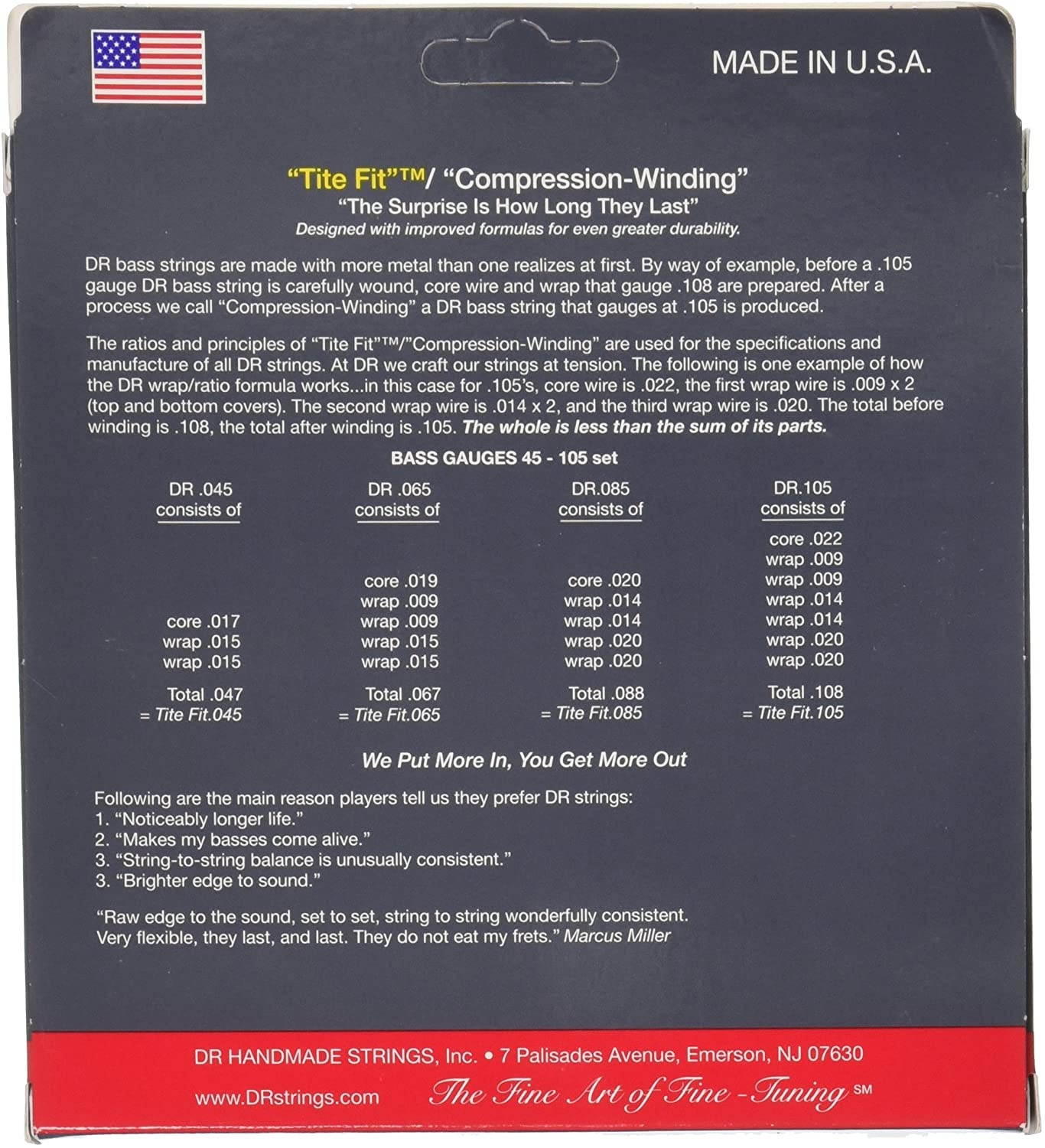 DR Lo-Rider Stainless Steel - Medium - 4-String - Bass Guitar Strings