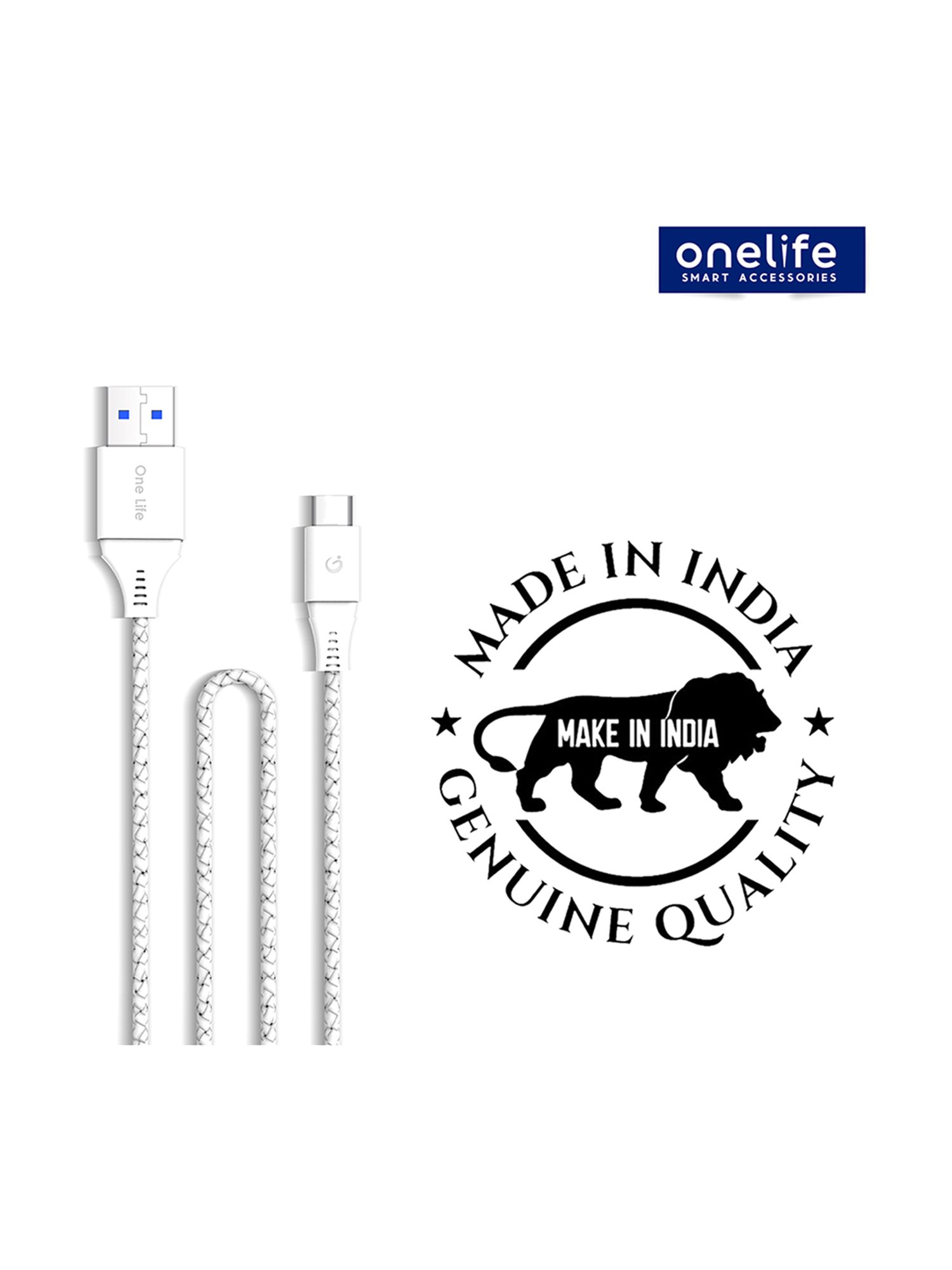 Moerdon SCB138 Fast Charging Data transfer Cable with LED indicator (Black)