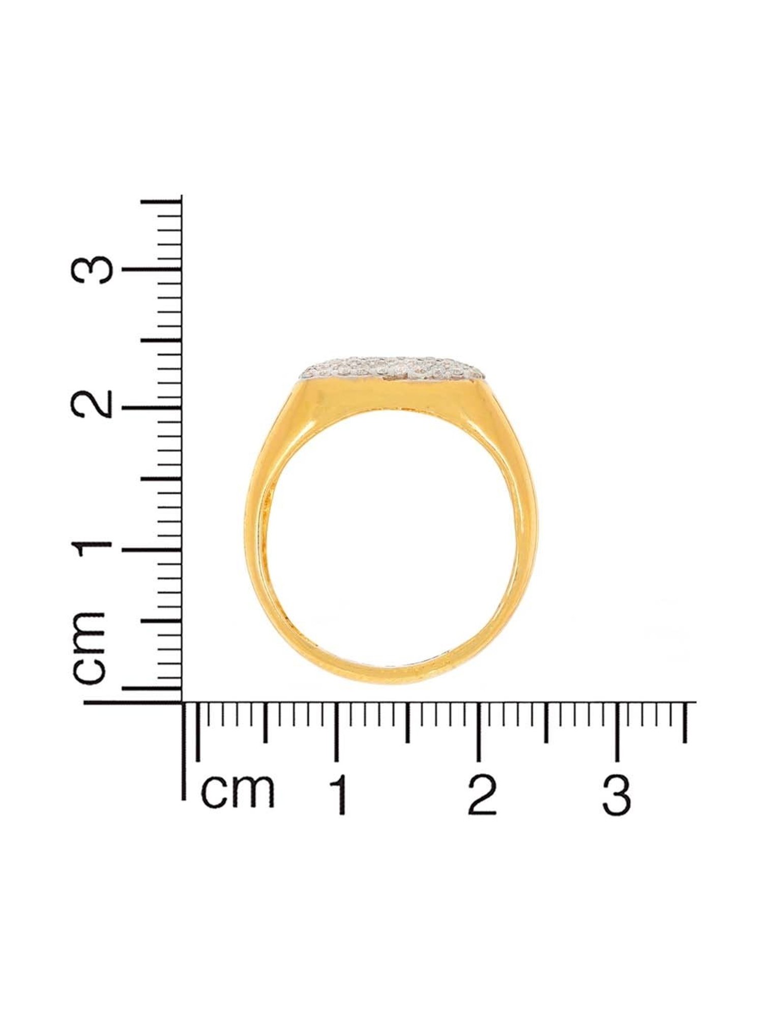 Waman Hari Pethe Jewellers 18k Gold & Diamond Ring for Men