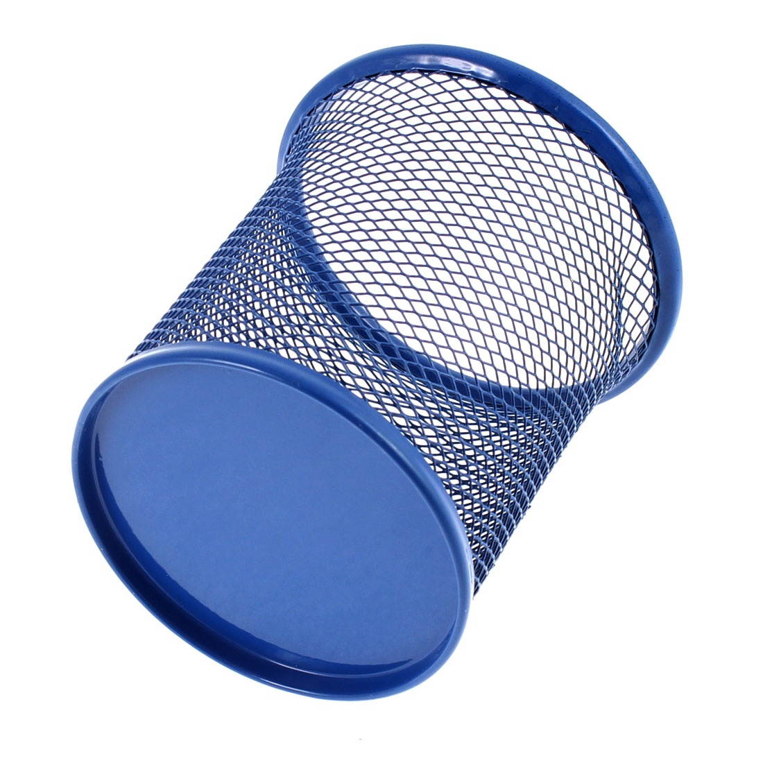 Metal Cylinder Shaped Pen Pencil Rulers Eraser Holder Organizer Container 2pcs